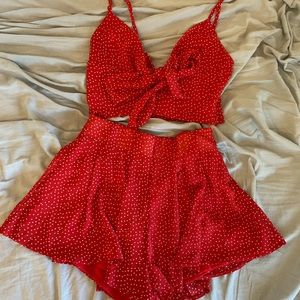 Red Polka Dot Set